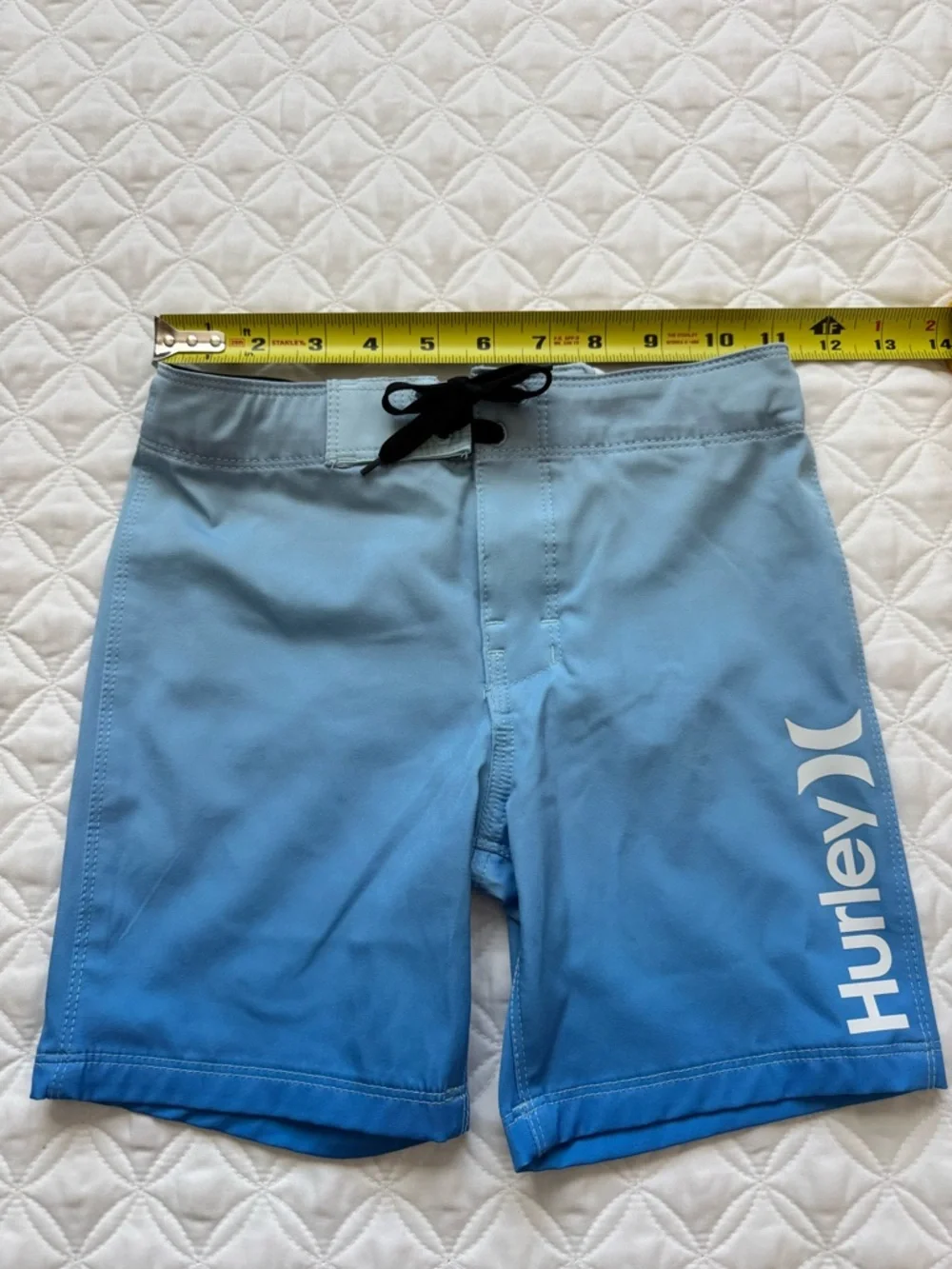 Hurley Blue Ice Ombre Kids Swim Trunks Board Shorts Size 5